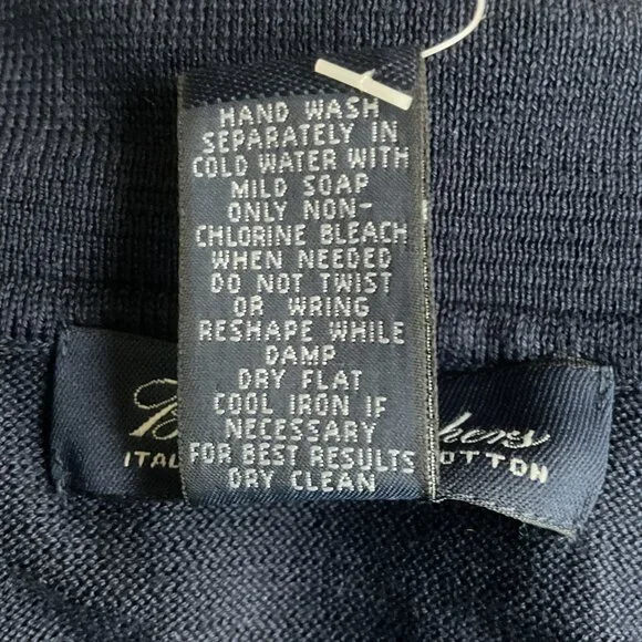 NWT Brooks Brothers Mercerized Cotton Polo Sweater - Picture 5 of 5